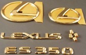Lexus Gold Brush Plating
